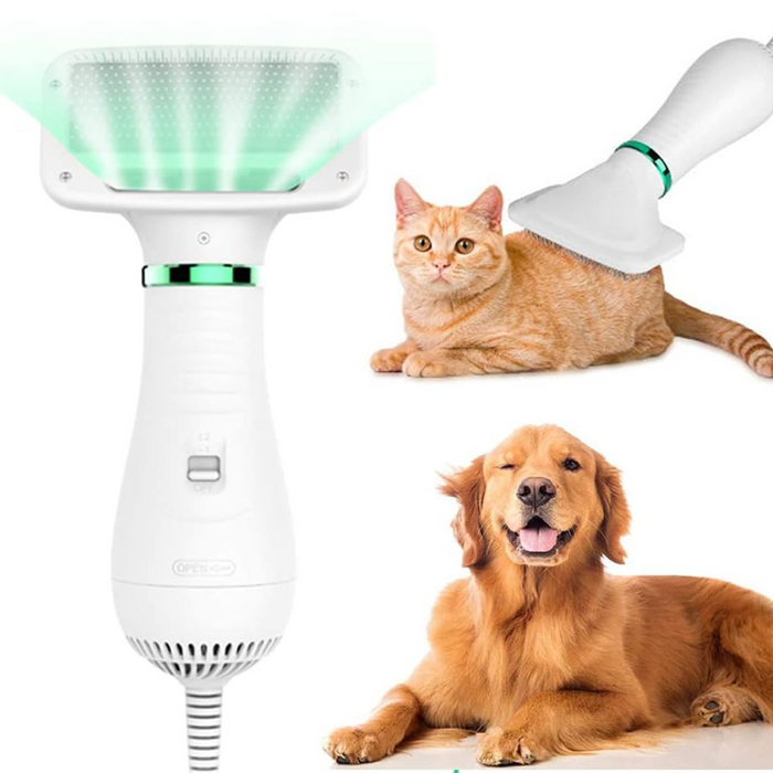Pet Dry&Brush cepillo & secador para Perros y Gatos
